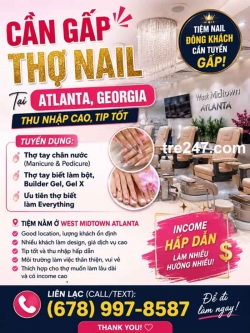 Cần Gấp Thợ Nail tại Atlanta, Georgia – Tay chân nước, Gel, Everything