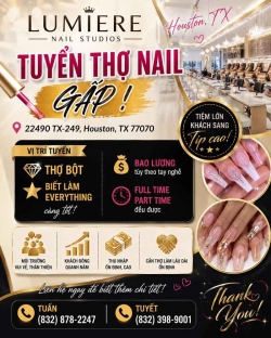 Cần Gấp Thợ Nail tại Houston, Texas – Bột, Everything