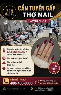 Cần Gấp Thợ Nail tại Laveen, Arizona – Gel
