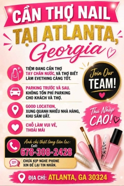 Cần Thợ Nail tại Atlanta, Georgia – Tay chân nước