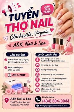Cần Thợ Nail tại Clarksville, Virginia – Bột, Everything
