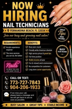 Cần Thợ Nail tại Fernandina beach, Florida – Bột