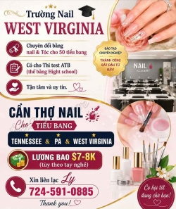 Cần Thợ Nail tại West Virginia – Cho Tiểu Bang Tennessee PA West Virginia