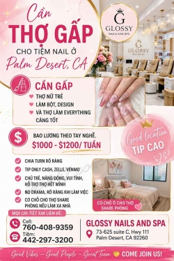 Cần Thợ Nails tại Palm Desert, California – Cần Thợ Gấp