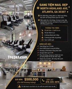 Sang Tiệm Nail tại Atlanta, Georgia – Giá $500,000